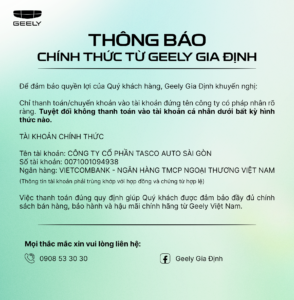 GEELY GIA ĐỊNH